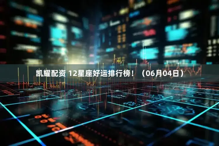凯耀配资 12星座好运排行榜！（06月04日）