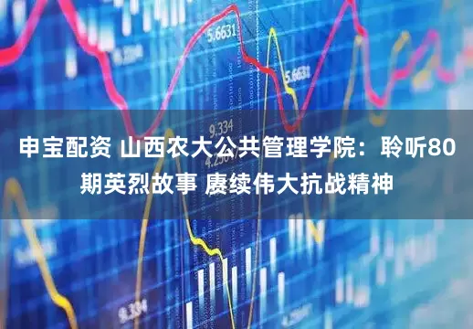 申宝配资 山西农大公共管理学院：聆听80期英烈故事 赓续伟大抗战精神